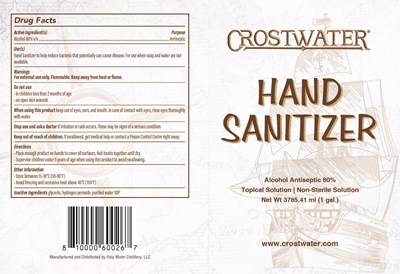 Crostwater Hand Sanitizer (136106 Crostwater Hand Sanitizer Label 1 Gal (2))